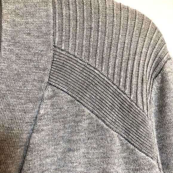 LOVE ELLIE - NWOT - L Sz L Lightweight Open Cardigan in Light Heather Gray - Picture 8 of 11